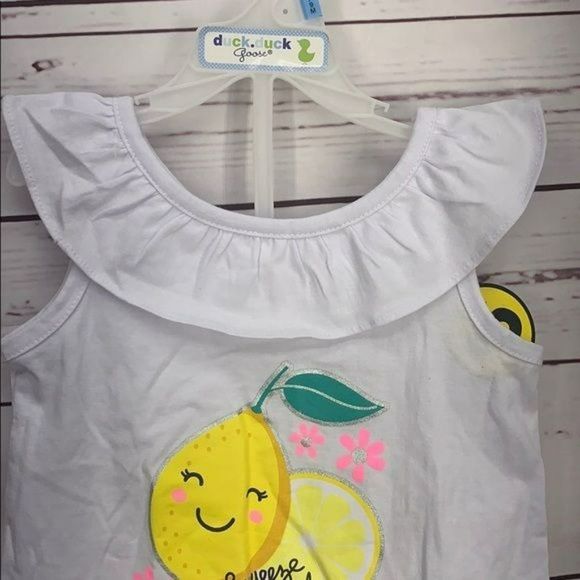 Real Love Squeeze The day Cap‎ Sleeve 24 Months white tank top - Picture 4 of 5